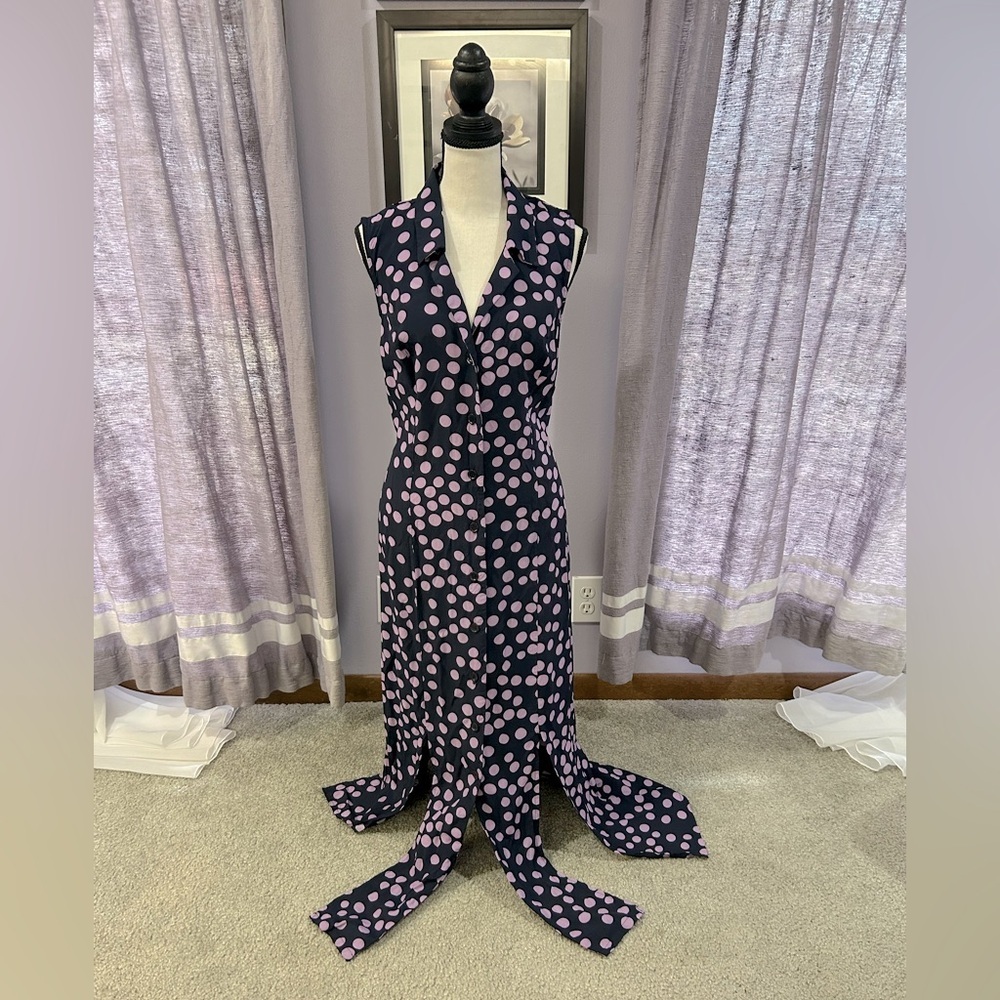 Vintage Sheri Martin Polka Dot Maxi Dress